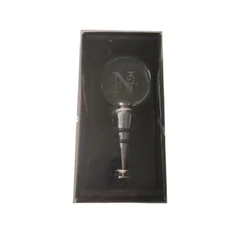 Michaels Initial “N” Wine Stopper|Monogram Bottle Stopper|Giftable Bar Accessory